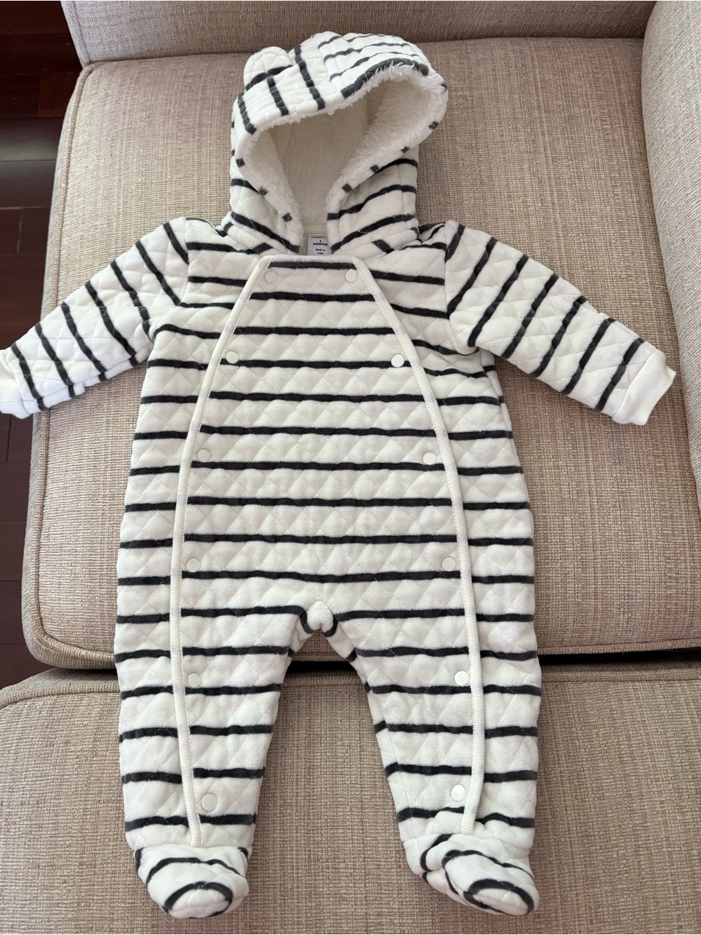 Nordstrom striped hooded baby bunting